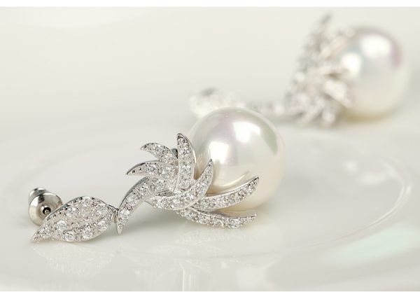 Korean Earring Stone and Pearl Type. - Image 3