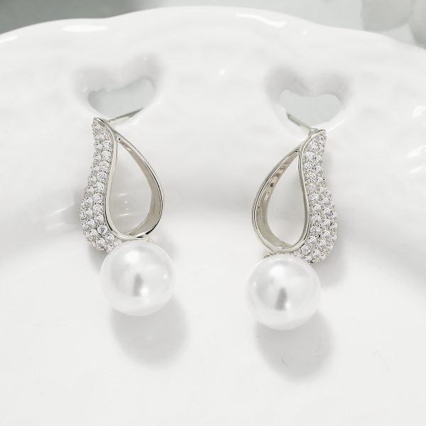 Korean Earring Stone and Pearl Type. - Image 3