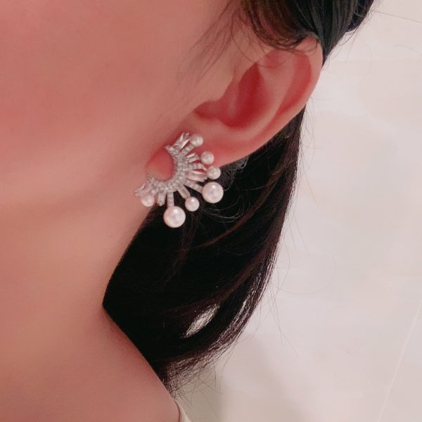 Korean Earring Pearl Type. - Image 2