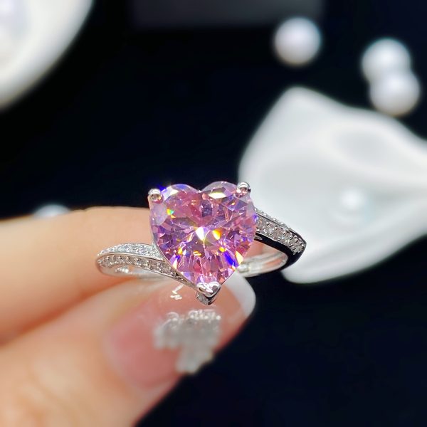 American Diamond Proposal Ring. (Pink) - Image 4