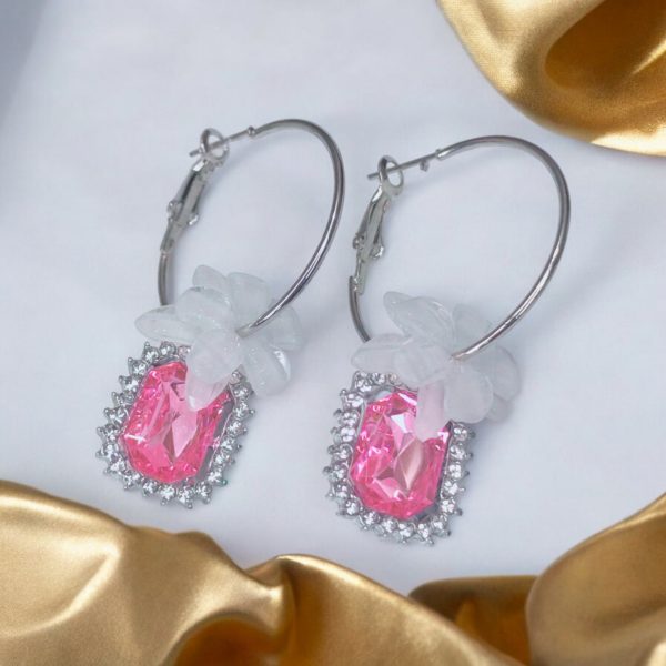 Korean Flower Earring. - Image 3