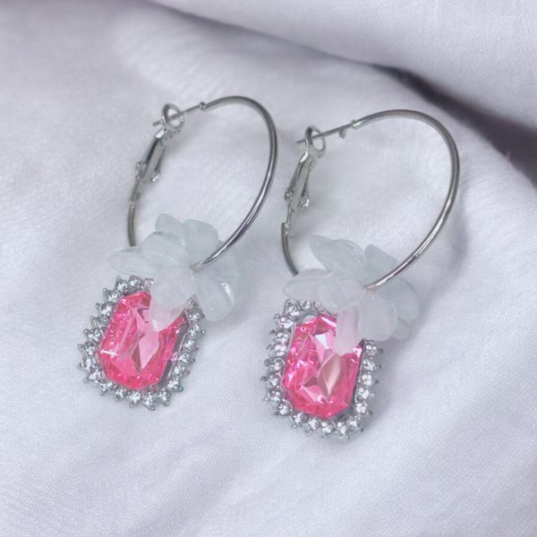 Korean Flower Earring. - Image 4