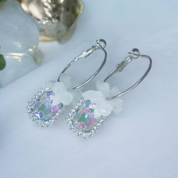 Korean Flower Earring. - Image 4