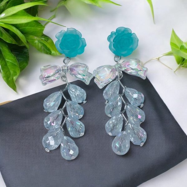 Korean Flower Earring. - Image 2