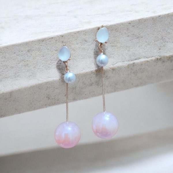 6 ps  Earring (Pink Set ) - Image 2