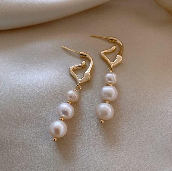 Natural Freshwater Original pearl Earrings. - Image 3