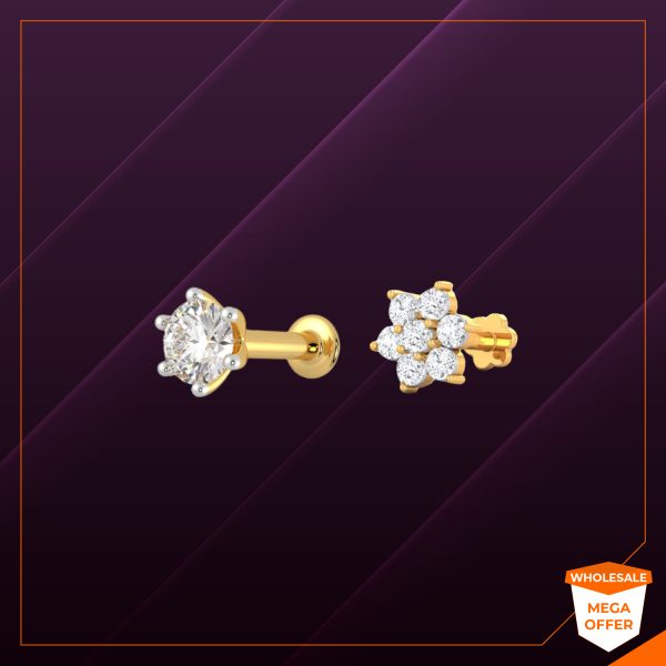 American Diamond 1 Stone & 7 Stone Nose Pin.